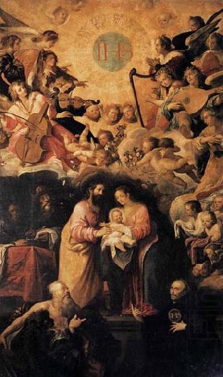 ROELAS, Juan de las Adoration of the Name of Jesus china oil painting image